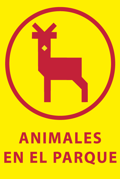 Señalética de tránsito ANIMALES PARQUE-Signshop