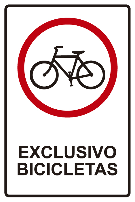 señaletica transito exclusivo bicicletas 1