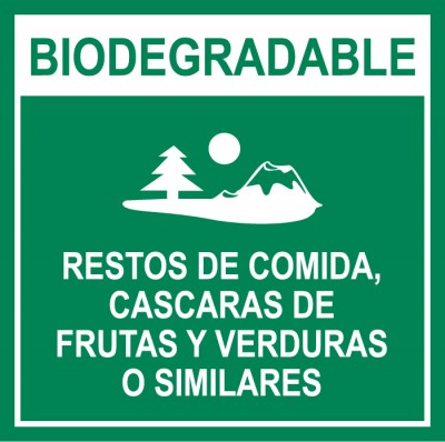 Señalética biodegradable