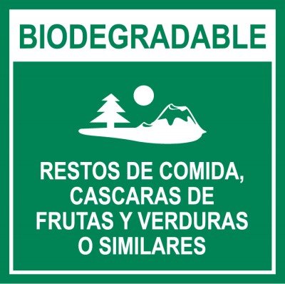 Señalética biodegradable