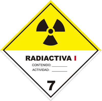 Señalética de sustancias peligrosas radiactiva 1
