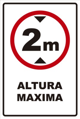 señaletica transito altura maxima 2