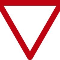 señaletica transito ceda el paso icono