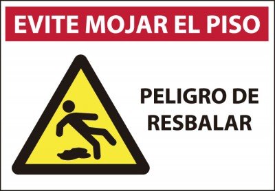 señaletica peligro resbalar