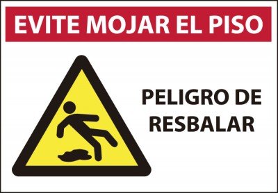 señaletica peligro resbalar