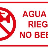 agua de riego no beber (BPRAG03012)